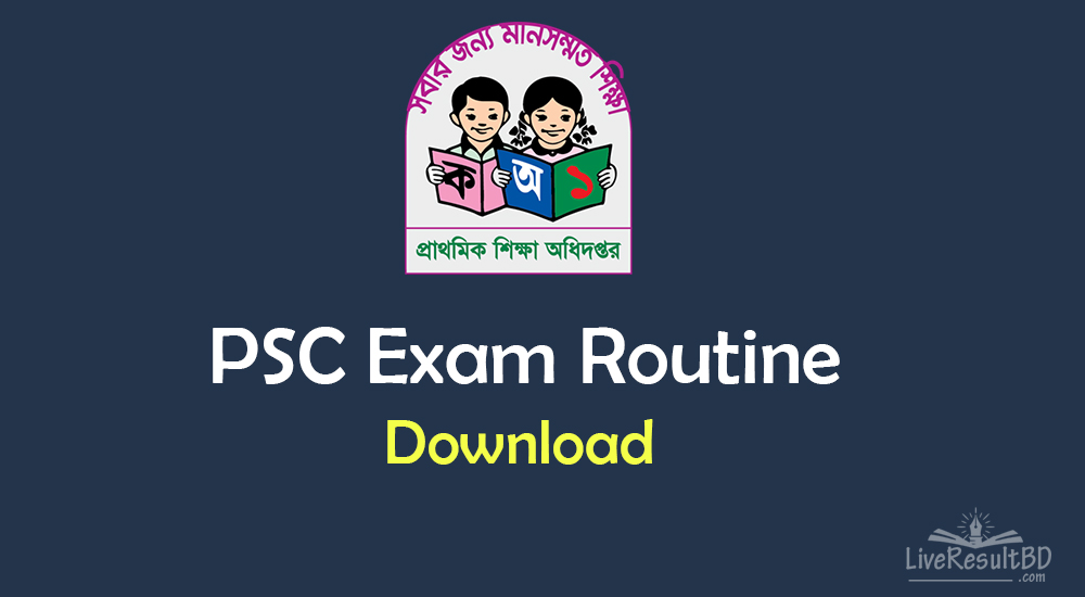 PSC Routine 2021 - Primary Exam Routine Download