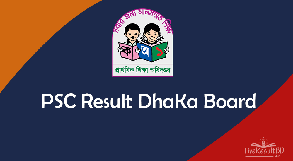 PSC Result 2021 Dhaka Board with Marksheet Download
