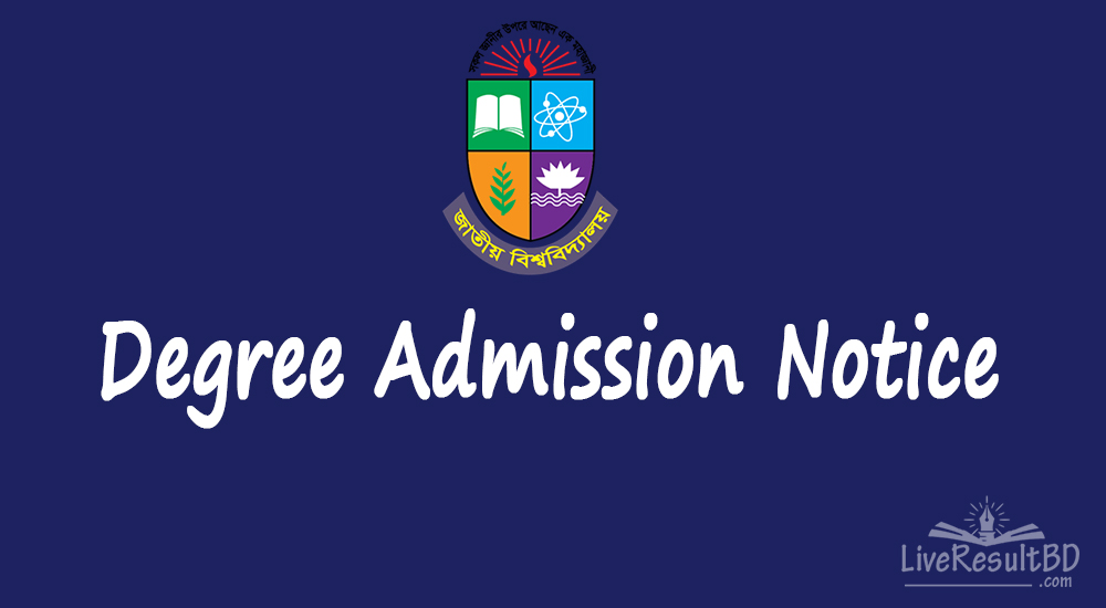 NU Degree Admission Circular 2021 (Apply Online Now)